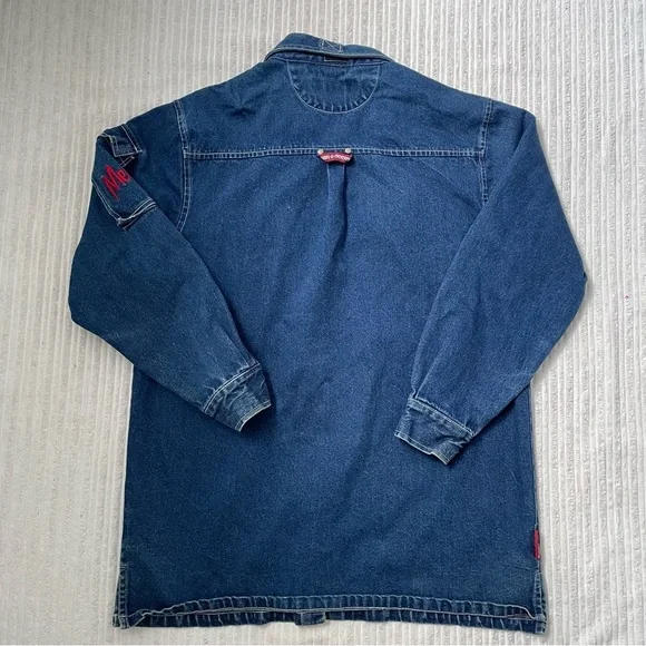 Vintage Mecca Men’s Tall Denim Jean Jacket | Size L - Picture 4 of 8